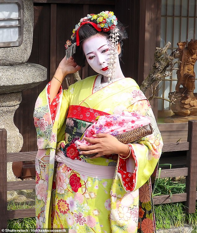 With their distinctive white painted faces, red lip and traditional kimonos, Japan's female geishas have been part of the country's culture for centuries - but have faced assumptions over the services they provide