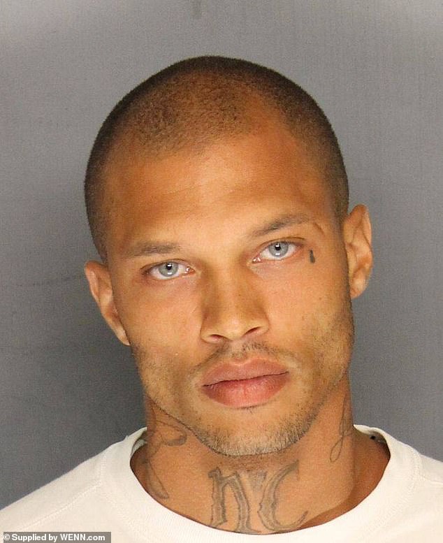 Jeremy Meeks sent the internet into meltdown when his smouldering mugshot went viral in 2014 - earning himself the nickname the 'Hot Felon'
