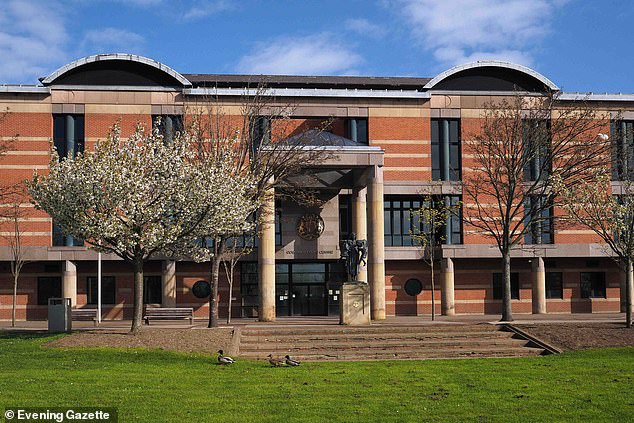 A woman who viciously attacked her neighbor following an explosive argument about her dogs pooing in a walkway has avoided jail time. Chloe Jolly, 21, was told she has narrowly escaped an immediate prison sentence after footage of the drug-fuelled outburst, in Middlesbrough, was shown to a court. Pictured: Teesside Crown Court, Middlesbrough