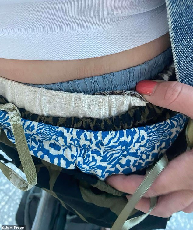 With little time and an unwelcome charge looming, Bee, a full-time nanny, came up with a clever plan to make best use of Ben's clothing after his baggage exceeded the airline's requirements