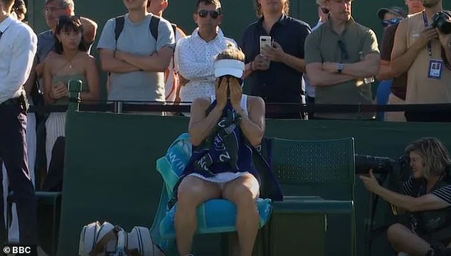 Yulia Putintseva broke was visibly emotional after a first-round loss at Wimbledon