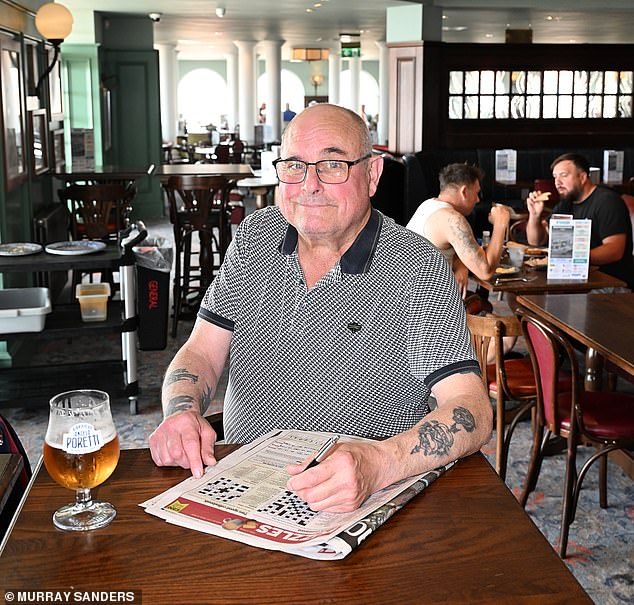 Mark Best, 68, a retired sign maker and regular, is reading the newspaper, sipping a pint of Poretti lager by 9.05. The pub starts serving alcohol at 9am