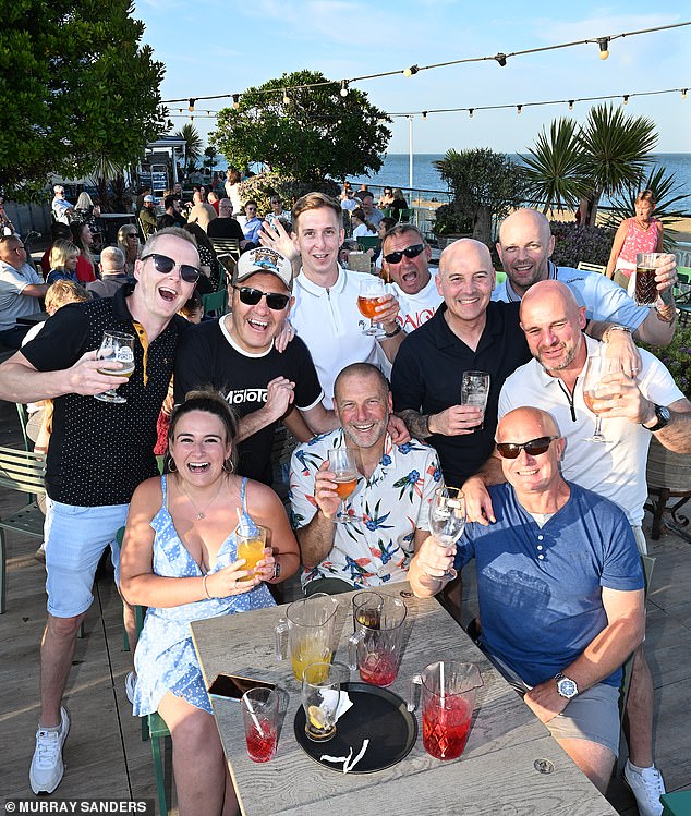 Just before 8pm, nine colleagues from the nearby FujiFilm printer ink factory are tucking into a dizzying array of drinks including pitchers of Mango Monster Mash and Woo Woo cocktails