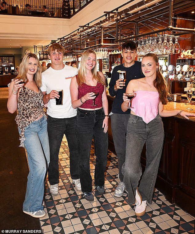 At 9.30pm, another group of A-level students, from the private St Lawrence College, arrive. They order espresso martinis and pints of Guinness