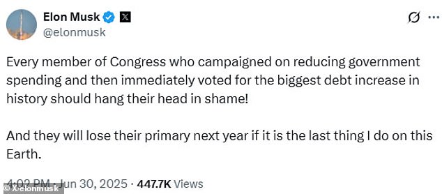 Elon Musk via X
