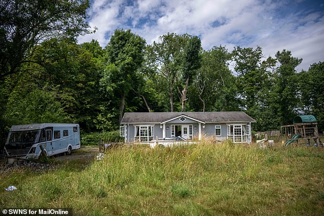 Mr Flynn, 64, has been living in the three-bed chalet home with his wife and children since at least 2018 - with planning enforcement notices allegedly going ignored