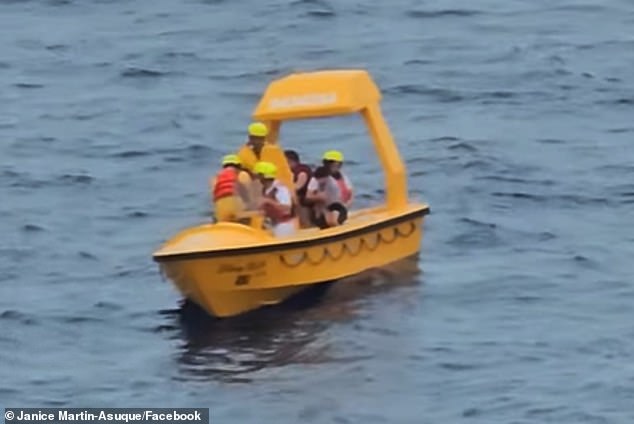 A wave of relief spread through the ship as it became clear both dad and daughter were safe