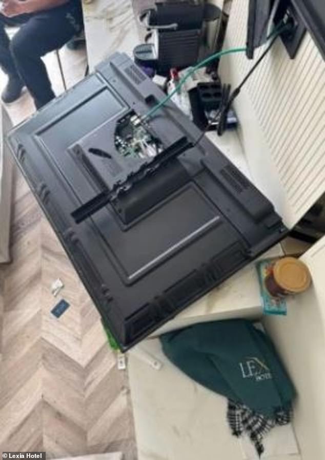Georgia Harrison, 32, said she mixed alcohol with antipsychotic medication and has no memory of a TV being ripped off the wall