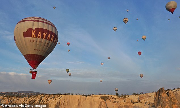 Last weekend, a pilot lost his life after a ballooning accident in the Ihlara Valley in Turkey's Aksaray province - with another accident in the region hours later on the same day (stock photo)