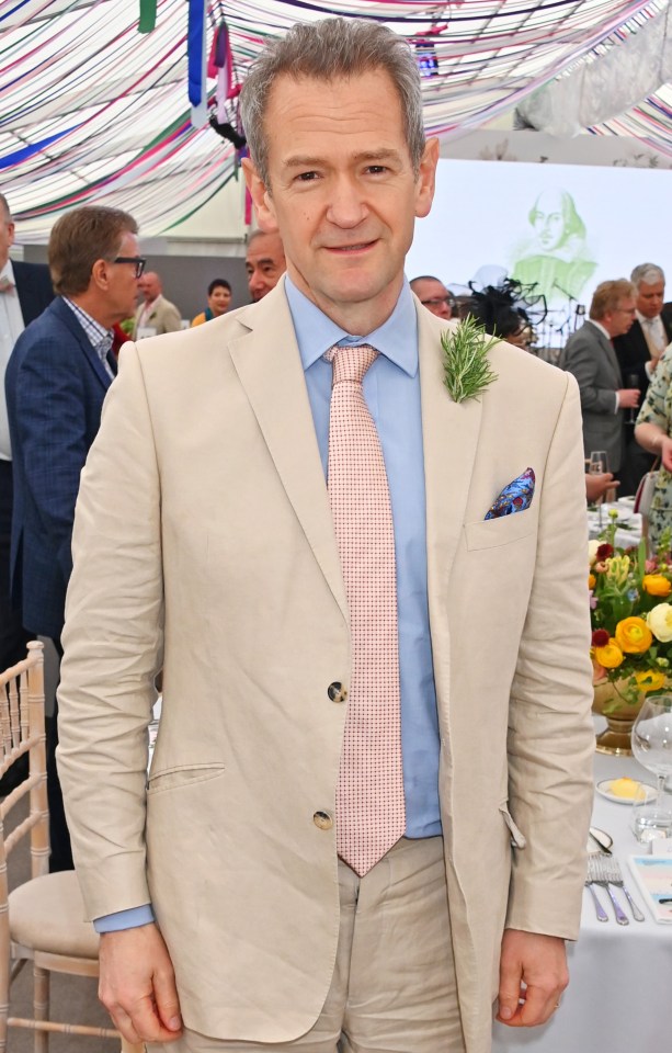 Alexander Armstrong at a Shakespeare Birthday lunch.
