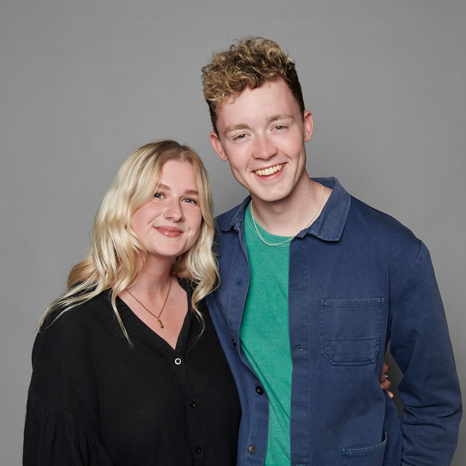 Sam MacGregor and Danni Diston, co-hosts of Radio 1's Weekend Breakfast show.
