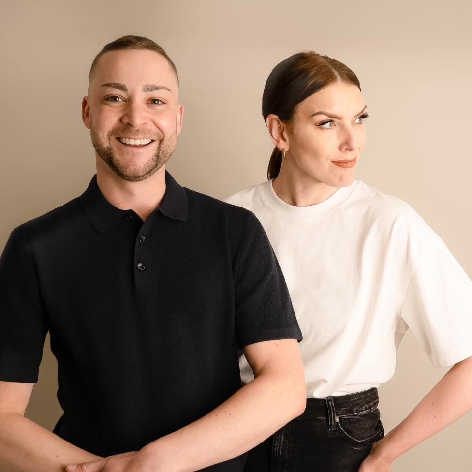 Portrait of Mylo and Rosie from the Mylo & Rosie Show.