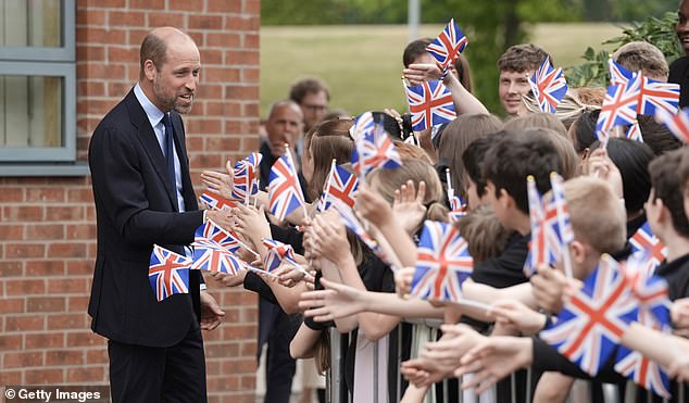 Later on Tuesday, William visited Meadowhead Secondary School - which has implemented Upstream - where he met with schoolchildren