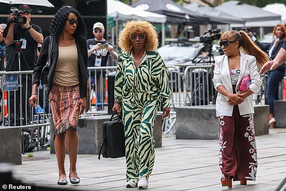 Janice Combs, mother of Sean "Diddy" Combs, arrives at a U.S. federal court for Sean "Diddy" Combs' sex trafficking and racketeering conspiracy trial in Manhattan in New York City, U.S., July 1, 2025. REUTERS/Kylie Cooper
