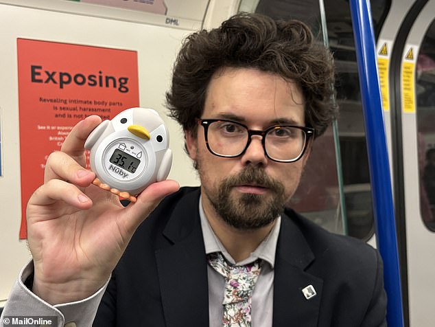 The Victoria line hit 35C on our travels. Its temperature has risen more than any other Underground line in the last decade, by an average of 6C