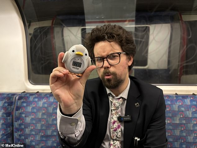Temperatures crept up to 34C as we boarded the Central line - one of the 'deep-level' Tube lines among London's hottest