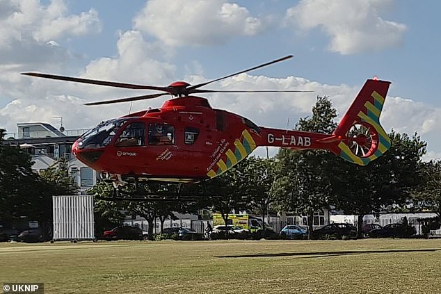 An air ambulance was called to the scene on Saturday and Leonna was rushed to hospital - but tragically could not be saved