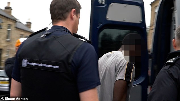 The officers, wearing stab proof vests and body cams, then climbed into West Yorkshire Police vans at 5.45am ready to roll