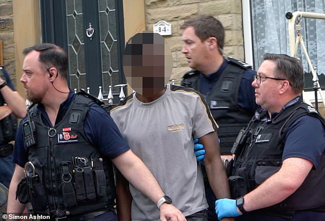 A 30-year-old Gambian national was arrested inside the Batley property on suspicion of money laundering and exploitation