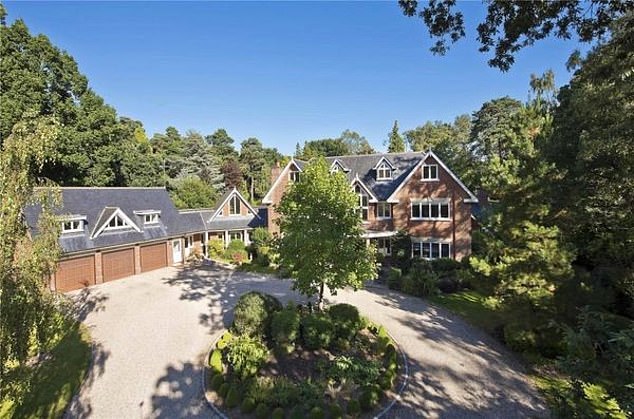 The property (pictured) backs onto a private championship-standard golf course which is part of the 900 acre estate that also has a separate private tennis and squash club