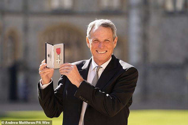 The 70-year-old was was formerly made a Member of the Order of the British Empire for services to football and broadcasting in March