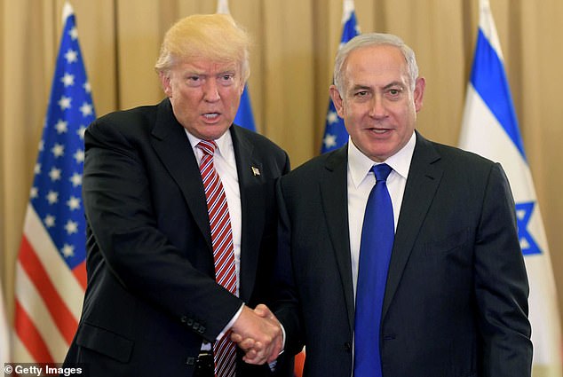 US President Donald J Trump (L) meets with Israel Prime Minister Benjamin Netanyahu at the King David Hotel May 22, 2017 in Jerusalem, Israel