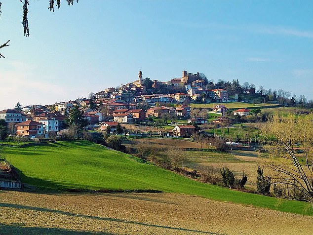 The siblings ¿ a nine-year-old boy and his seven-year-old sister ¿ were found during an emergency evacuation of a dilapidated property near Lauriano, outside Turin, Italy (pictured)