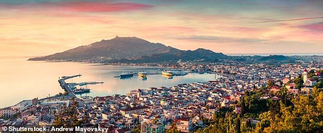 Pictured: The Greek party island of Zante