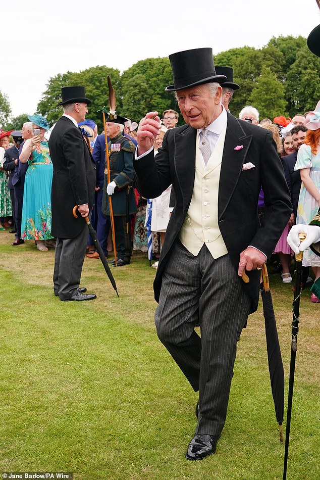 During today's event, the 76-year-old gave his backing to his first ever female Scottish bodyguards