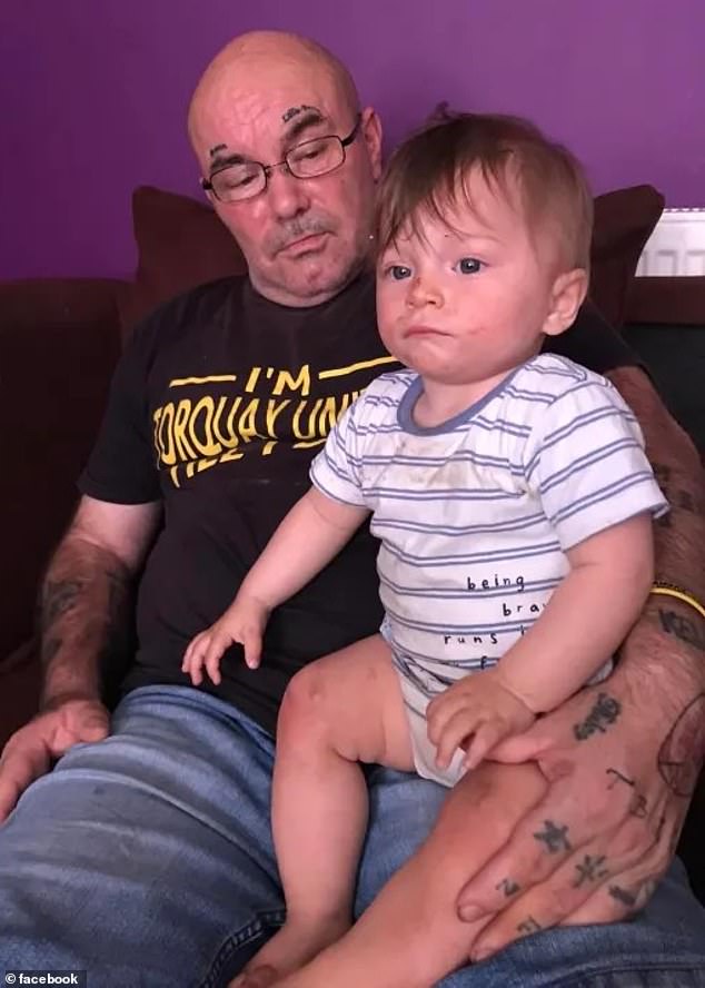 Bronson Battersby with his father Kenneth; the pair were found dead after Kenneth tragically suffered a heart attack and died, leaving his two-year-old son to die of dehydration