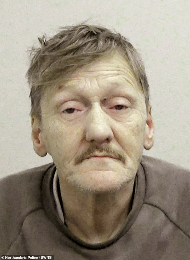 A Northumbria Police mugshot of Paul Howell following his arrest