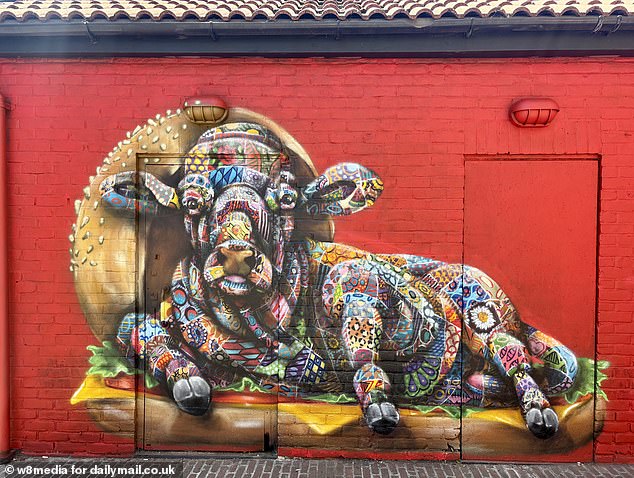 Retired builder Paul Green, 72, said he was 'bloody angry' at the artwork that has left locals divided