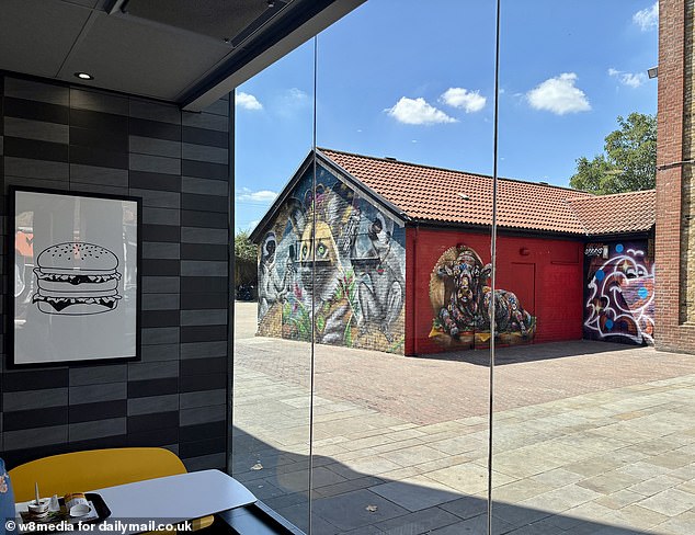 The new artwork (pictured) is adjacent to the local McDonald's in Penge