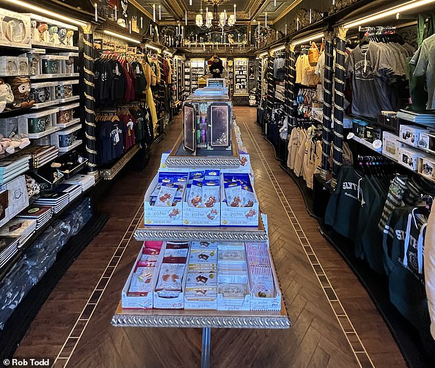 Products on sale at the House of Wonders shop on Buckingham Palace Road in London