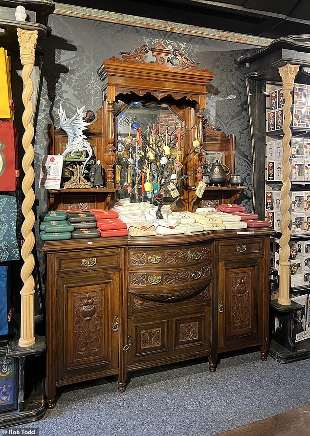Harry Potter products on sale at one of the Harry Potter shops in London's West End