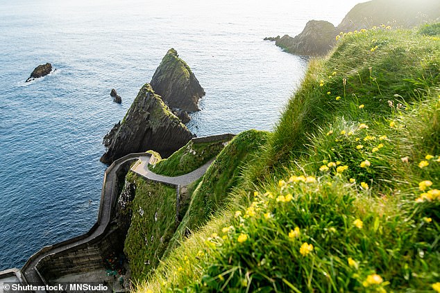 Dunquin or Dun Chaoin pier is one of the standout landmarks of the 1,600-mile-long Wild Atlantic Way in Ireland