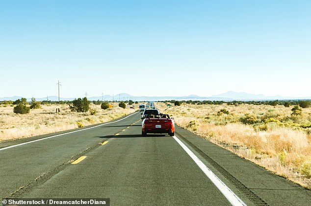 Route 66 is almost 2,500 miles long and takes at least two to three weeks to complete start to finish. Of course, it's best enjoyed in a convertible American muscle car, like a Ford Mustang