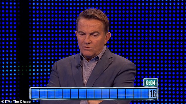 As they worked their way through their last set of questions, Bradley (pictured) asked: 'The Grin Reaper is a work by which Bristol street artist?¿