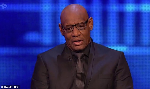 The contestants were up against Shaun Wallace AKA The Dark Destroyer (pictured) as they competed against the expert quizzer in a bid to take home the cash prize