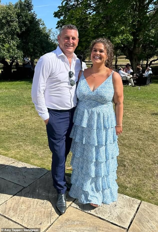 While Amy, 25, opted for a blue summer dress for the weekend's celebration, she took to her Instagram Story on Tuesday with her wearing the same dress in green last year
