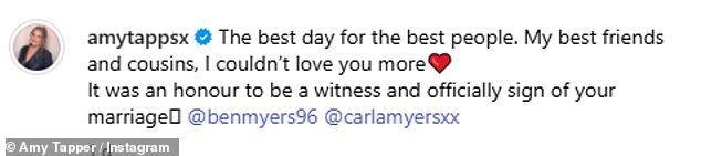 Sharing a selection of stunning snaps s he penned: 'The best day for the best people. My best friends and cousins, I couldn¿t love you more¿¿'