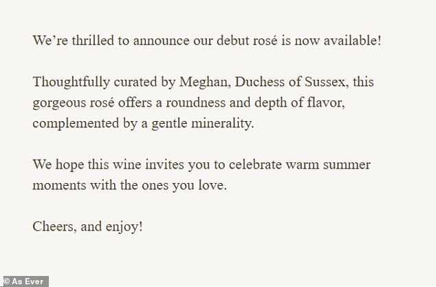 Others pointed out that Meghan had used the word 'curate' in her newsletter - despite only referring to one item