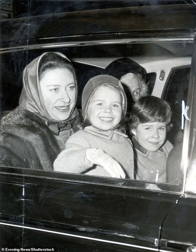 The princess attempted to shield them from the spotlight and wanted to give them as much of a normal life as she could. Margaret is photographed with her two children