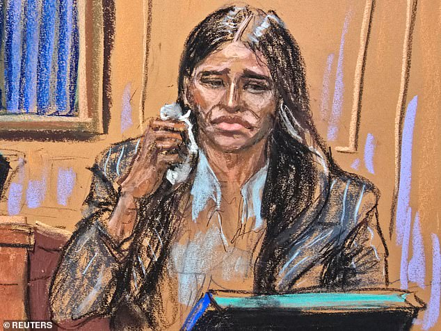 Ventura cried in court on the first day of the trial as she recounted what she went through