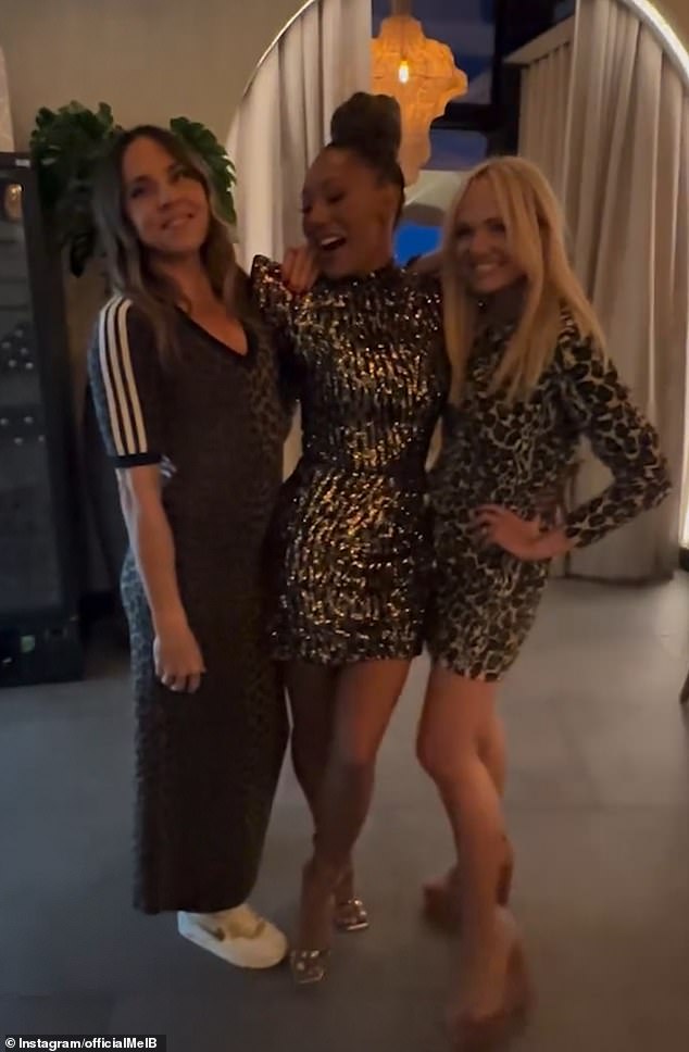 Tension between the band seemed to be brewing back in May, when Mel B celebrated her 50th with Mel C and Emma - while Victoria and Geri were nowhere to be seen