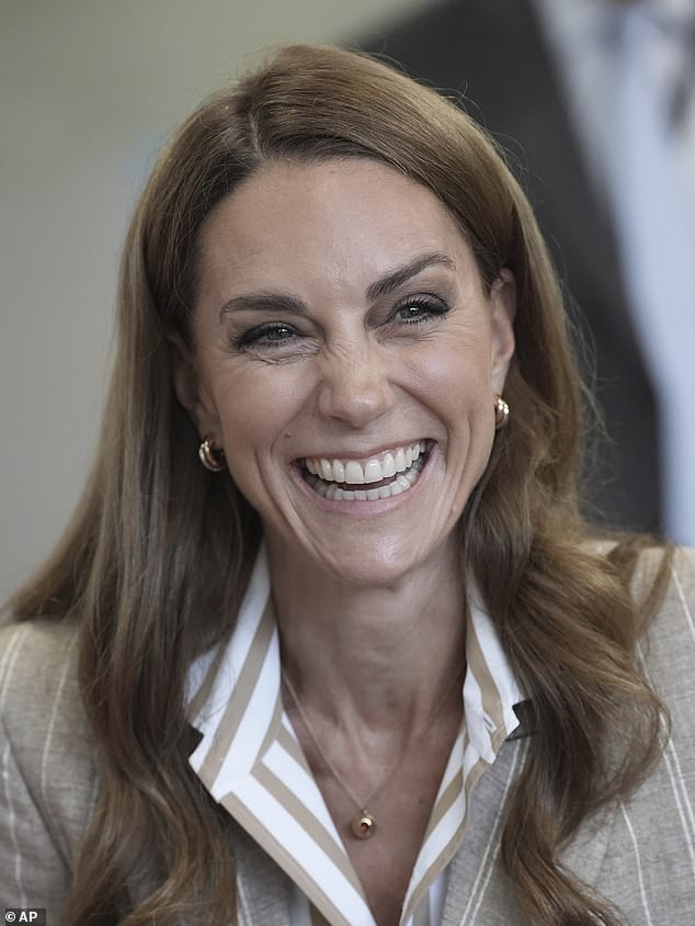 Kate today opened up about her cancer recovery journey as she spoke with patients in the hospital's wellbeing centre