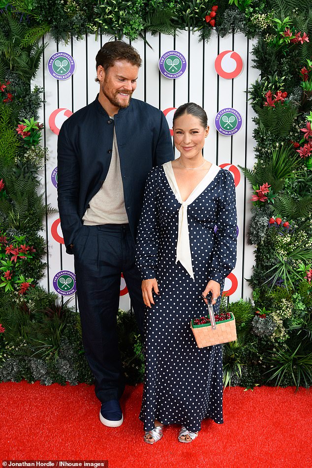 Louise Thompson was joined by her fiancé Ryan Libbey at the event