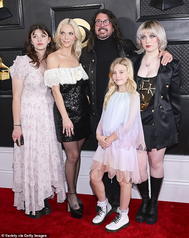 Since Dave's admission, the couple have tried to get their marriage back on track, with sources sharing that Jordyn has 'forgiven' her husband (pictured with their children in 2023)