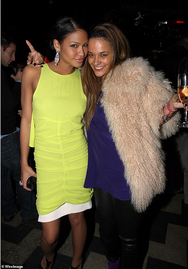 Cassie and Capricorn attend Sean Combs' October 2008 L'Uomo Vogue music issue cover celebration at 1OAK in New York City