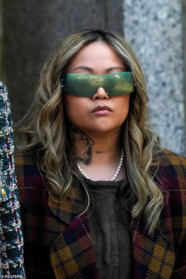 Cassie Ventura's friend Bryana Bongolan, leaves the Federal court after testifying during the sex trafficking and racketeering conspiracy trial